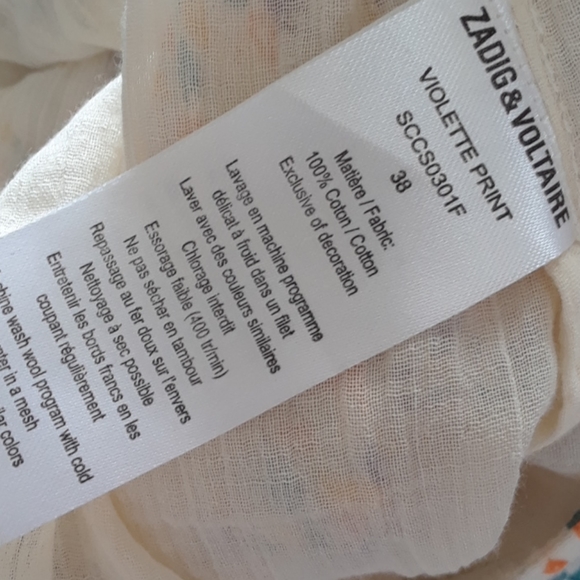 ZADIG & VOLTAIRE..NWOT..SIZE 38 - Picture 5 of 7